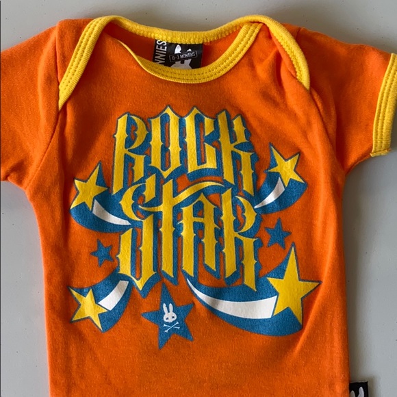 Baby romper Rock Star print size 0-3M - Picture 2 of 4